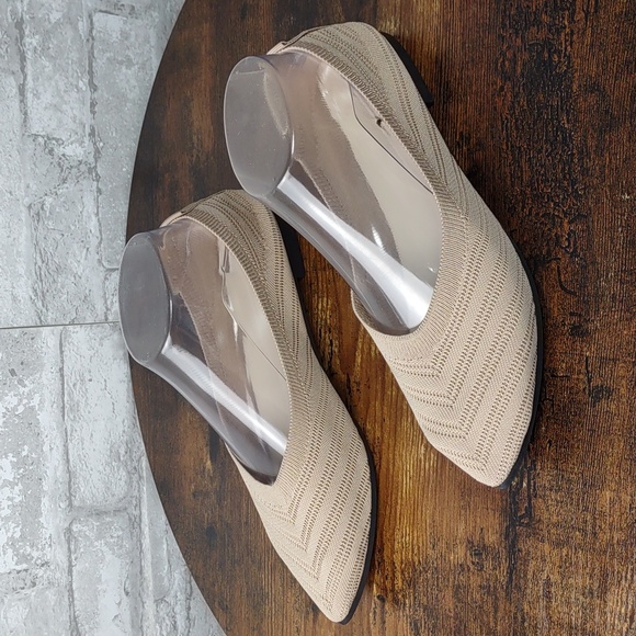 Point Toe Knit Ballet Flats - Picture 4 of 9